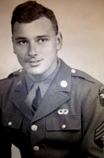 T/Sgt Robert L DePinquertaine - Company Hq 1 - Silver and Bronze Star Recipient (Courtesy of his son - Robert DePinquertaine Jr )