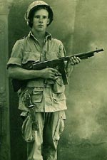 Pfc Orlan H Manning - Picture circa July 1943 in Sicily POW (Stalag 7A Moosburg Bavaria 48-12 [Work Camps 3324-46 Krumbachstrasse 48011 - Work Camp 3368 Munich 48-11] ASN: 18157006)