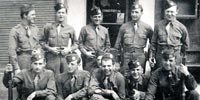 Men of the 1st Platoon A Company in Taxenbach, Austria circa May 1945 (Courtesy: Don B Straith)